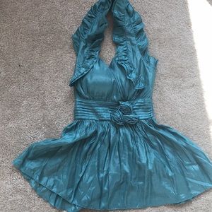 Deep V neck Halter Top